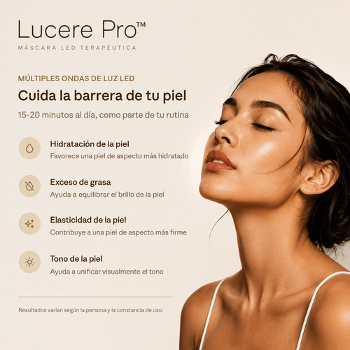 Lucere Pro™ - Máscara LED de Rejuvenecimiento Facial Antiedad